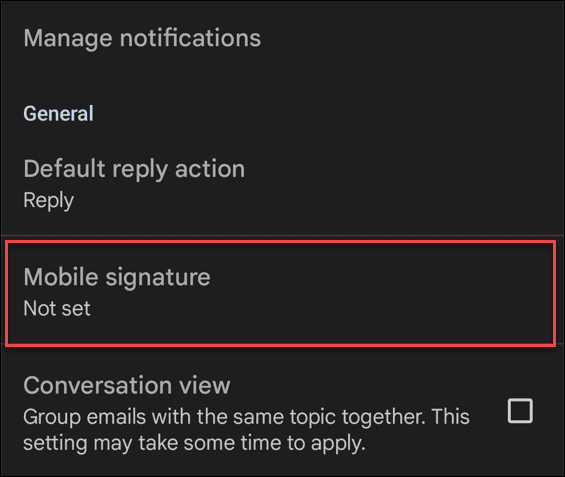 Signatur bei gmail ändern