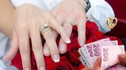 Mitgift und Entschädigungsunterstützung? Wie hoch ist die Mitgift 2023? 36.000 TL Unterstützung vom Staat für diejenigen, die heiraten werden