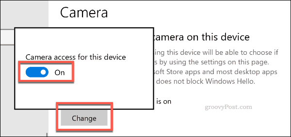 Deaktivieren des Kamerazugriffs unter Windows 10