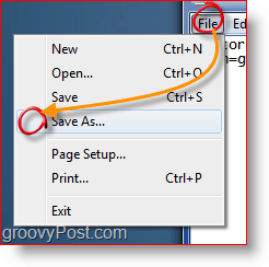 Speichern einer Datei im Editor