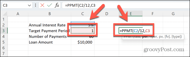 Excel PPMT pro