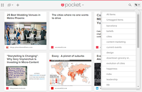 Pocket Content Tags