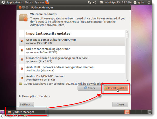 Installieren Sie Ubuntu-Sicherheitsupdates