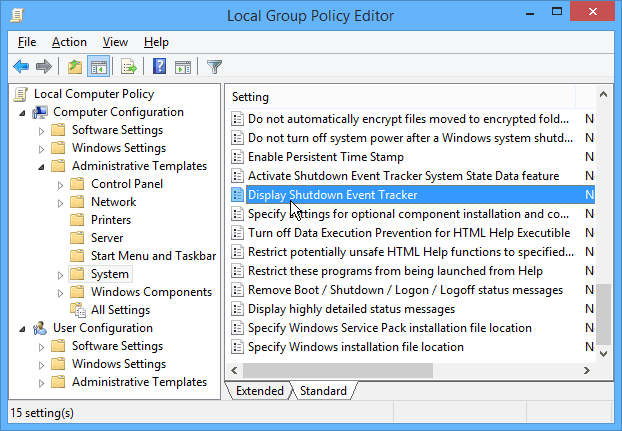 Gruppenrichtlinien-Editor Windows