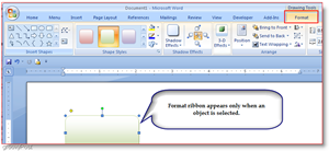 Registerkarte "Microsoft Word 2007-Format"