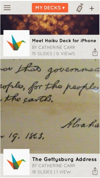 Haiku Deck für iPhone