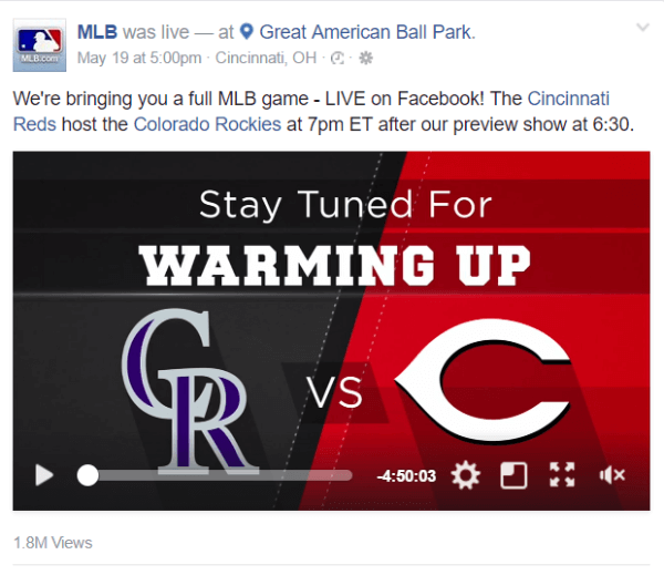 Facebook geht mit Major League Baseball einen neuen Live-Streaming-Deal ein.