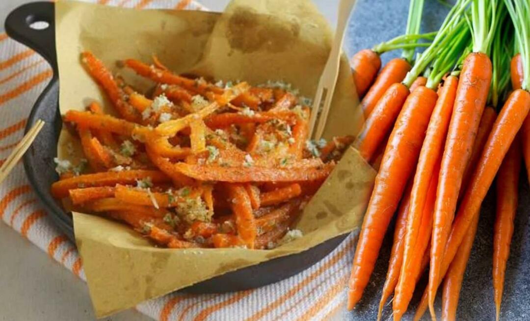 Rezept für frittierte Karotten! Wie brate ich Karotten? Gebratene Karotten mit Ei und Mehl