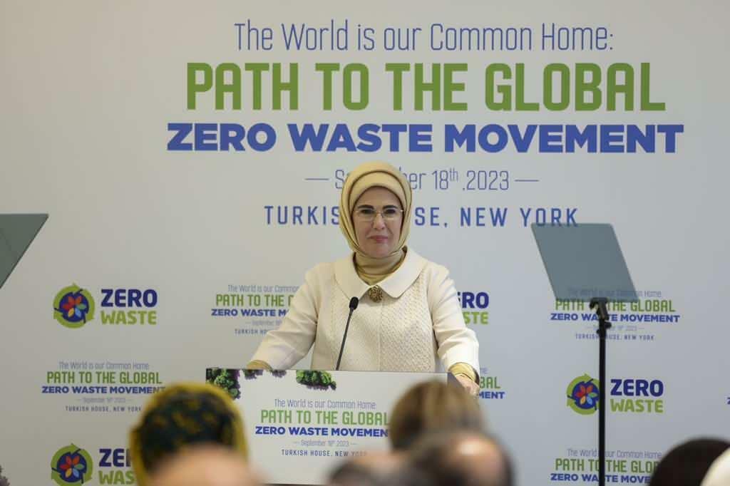 Emine Erdoğan „Towards a Global Zero Waste Movement“-Programm zum Teilen in sozialen Medien