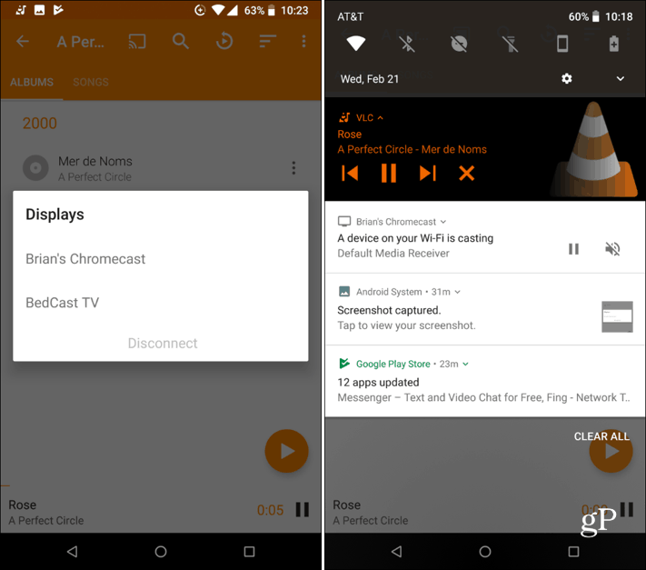 Android VLC Chromecast-Unterstützung