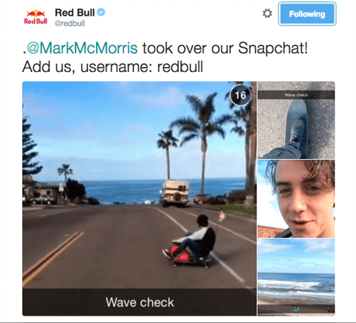 Redbull Snapchat