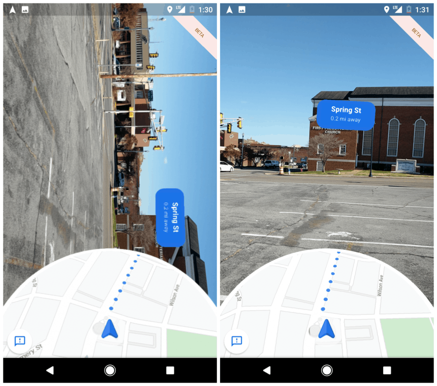 Google Maps Live-Ansicht