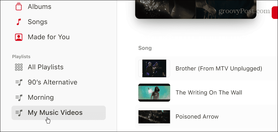 Video-Playlists auf Apple Music