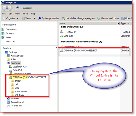 Beispiel für die ISO-Bereitstellung von MagicISO Virtual Drive unter Windows Server 2008