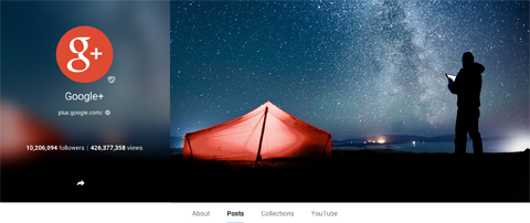 Beispiel für Google + Cover und Profilbild