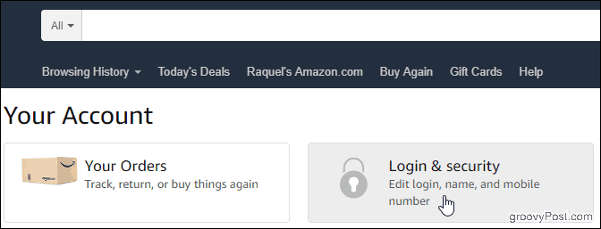 Ihr Konto bei Amazon