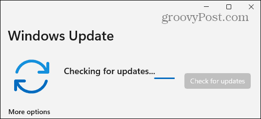 Windows-11 sucht nach Updates