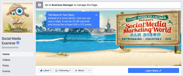 Facebook erweitert die Möglichkeit, Videos als Titelbilder auf weitere Seiten hochzuladen. 