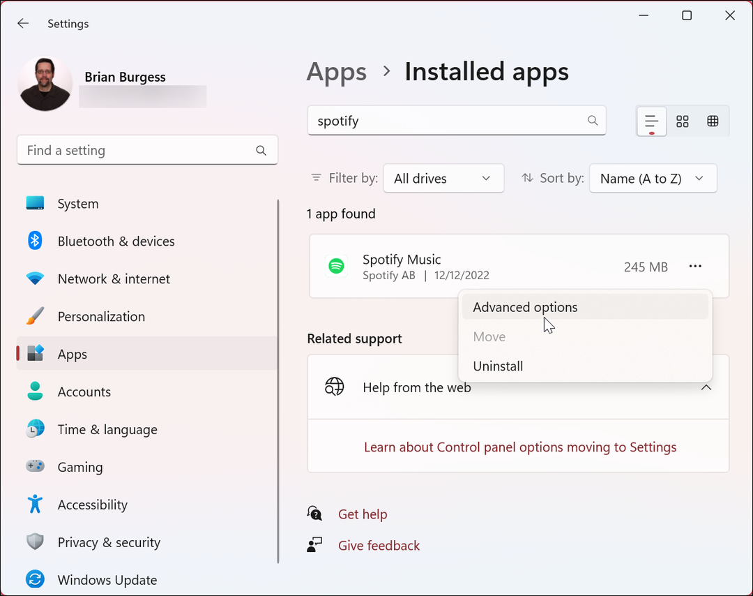 Deaktivieren Sie Hintergrund-Apps unter Windows 11