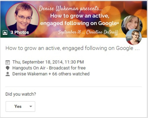 Google + Hangout auf Luft Details