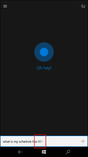 Cortana-Höranimation
