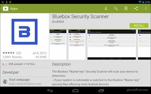 Bluebox Security Scanner Überprüft, ob Ihr Android für den Exploit "Hauptschlüssel" gepatcht ist