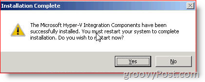 Installieren Sie Hyper-V Integration Services