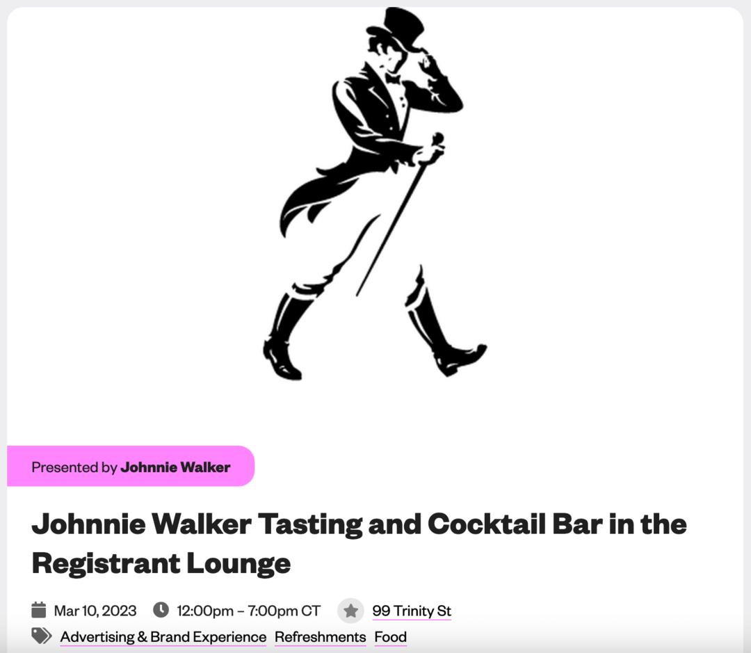 Johnny-Walker-web3-sxsw-Markenaktivierung