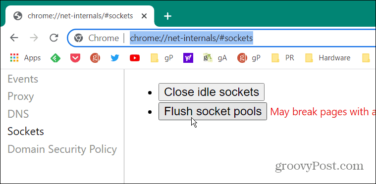 ERR_SPDY_PROTOCOL_ERROR in Chrome beheben