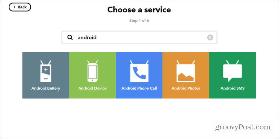 Android-Gerät ifttt