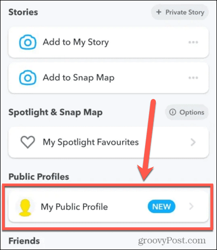 Snapchat mein öffentliches Profil