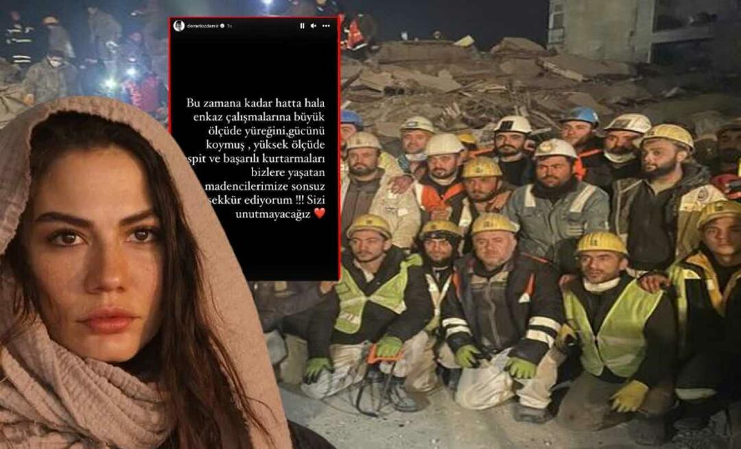 Demet Özdemir dankte den Minenarbeitern, die für das Erdbeben gearbeitet haben! 