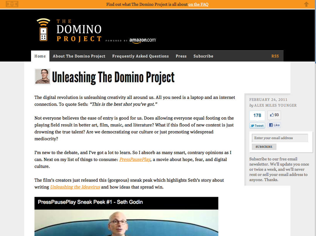 Seth Domino Projekt