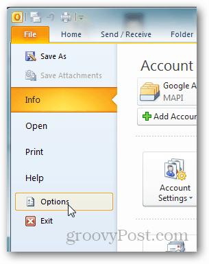 Add-New-Outlook-Zeitzonen Datei, Optionen