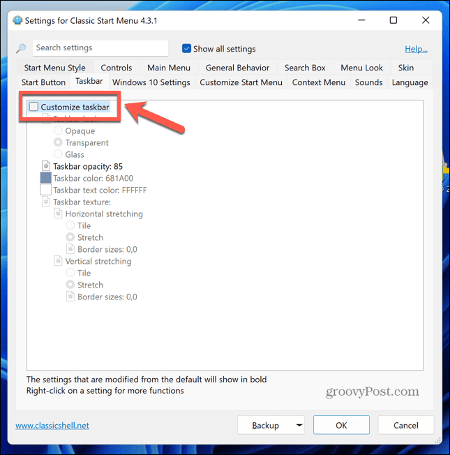 Windows 11 Classic Shell: Anpassen der Taskleiste