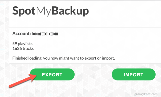Exportieren von Spotify-Wiedergabelisten mit SpotMyBackup