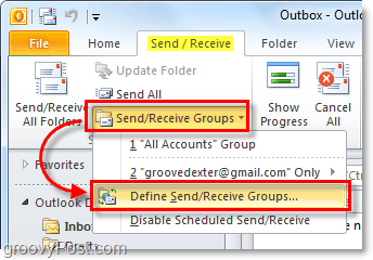 Senden Empfangsgruppen in Outlook 2010