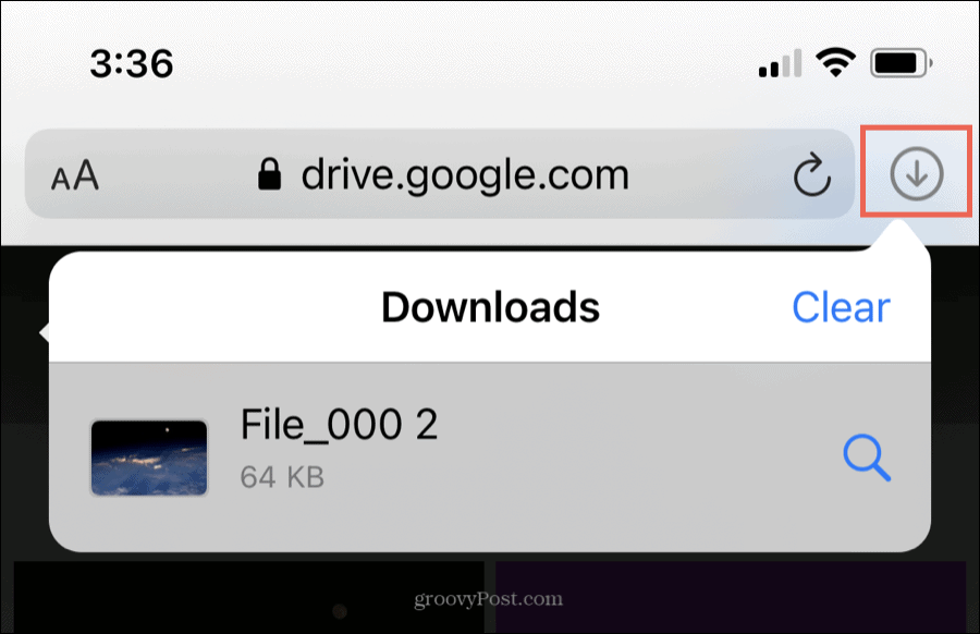 Downloads in Safari unter iOS anzeigen