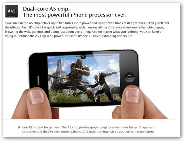 iPhone 4S Dual Core Prozessor