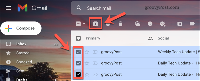 E-Mails in Gmail archivieren
