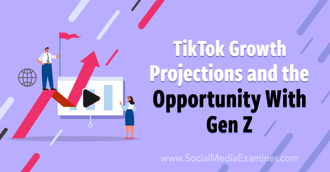 TikTok-Wachstumsprognosen und die Chance mit Gen Z: Social Media Examiner