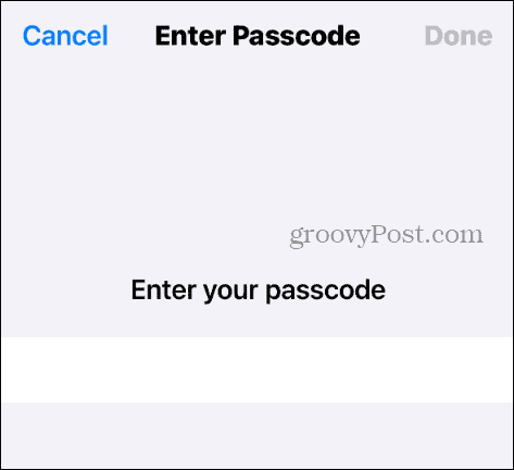 iPhone-Passcode
