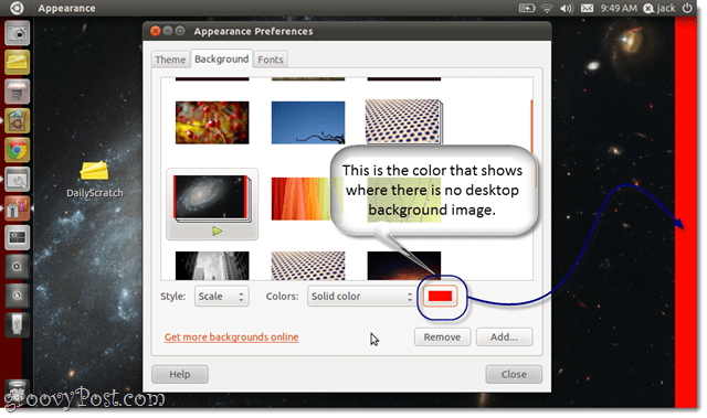 So ändern Sie den Hintergrund im Hintergrund in Ubuntu