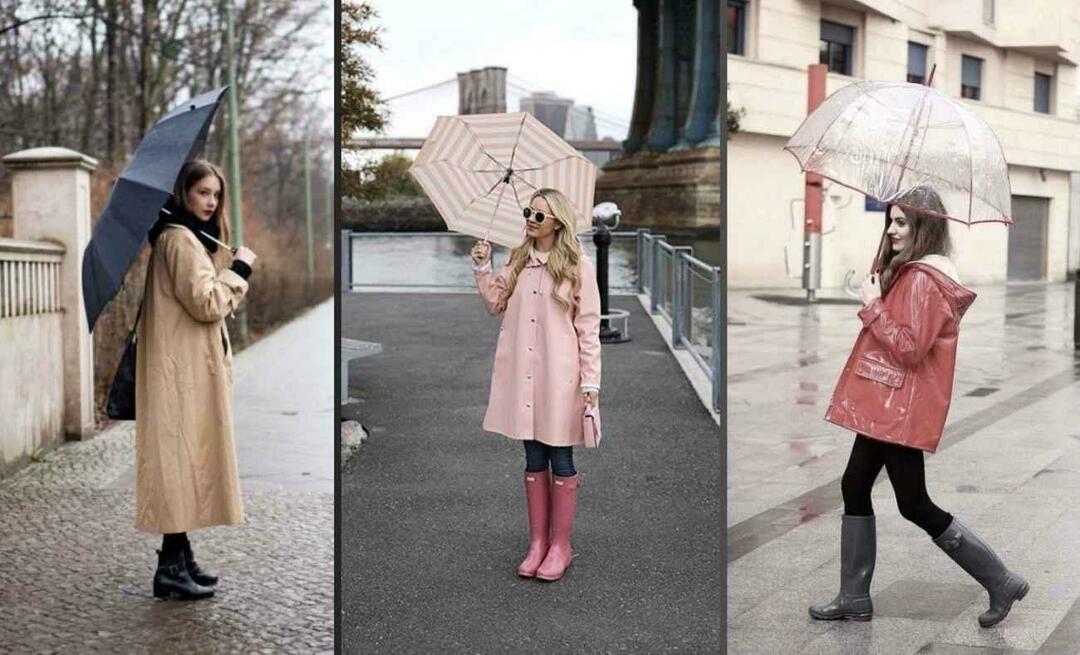 Was anziehen bei Regenwetter? Rettungskombinationsvorschläge für Regenwetter