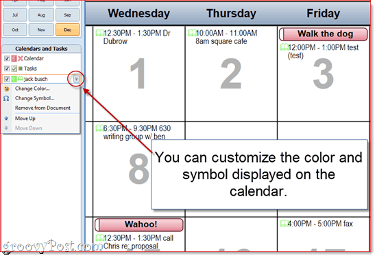 Anpassen von Outlook 2010-Kalenderausdrucken