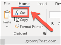 Microsoft Word Cut-Schaltfläche