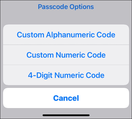 Ändern Sie den Passcode auf dem iPhone