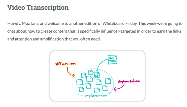 Moz bietet eine vollständige Video-Transkription für Whiteboard Friday.