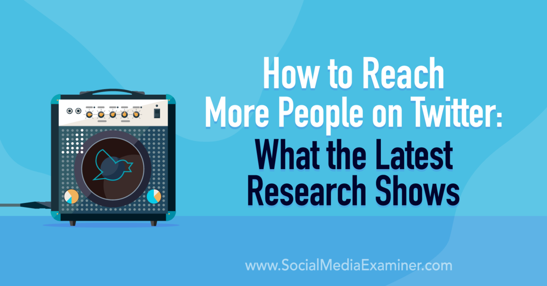 So erreichen Sie mehr Menschen auf Twitter: Was die neueste Forschung auf Social Media Examiner zeigt