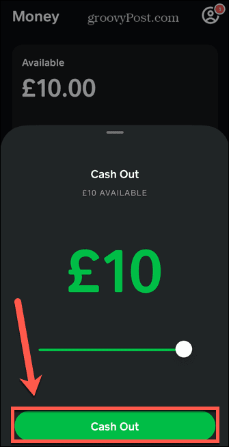 Cash-App auszahlen